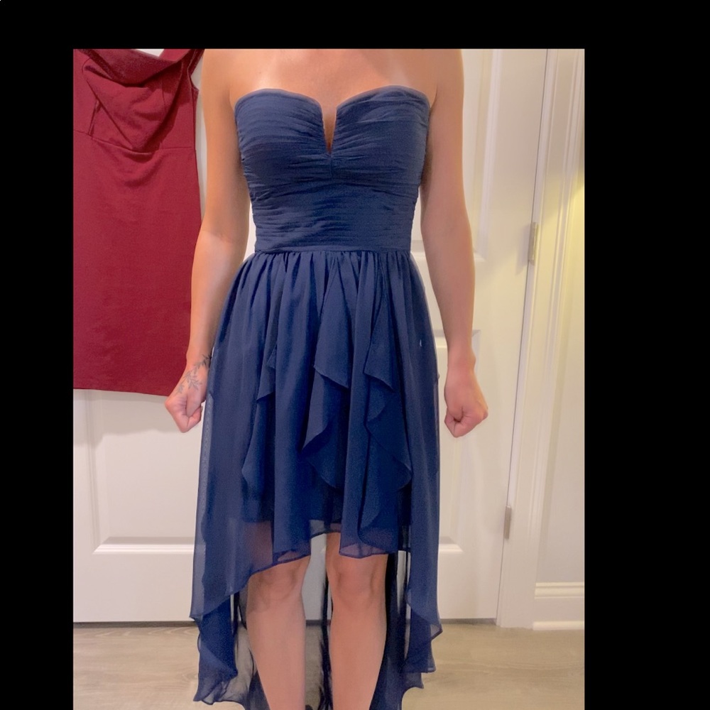 Navy wedding guest dress